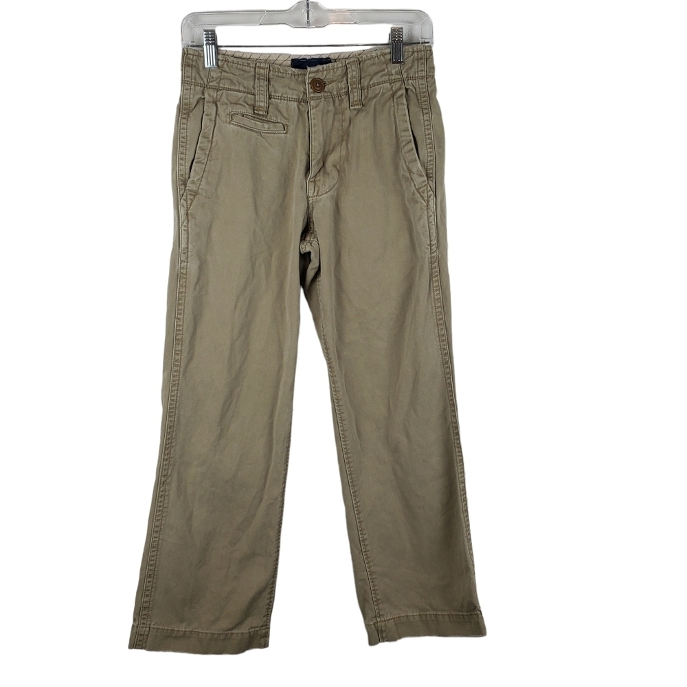 Vintage American Eagle Khaki Pants Boys 26x28 Y2k Bootcut Preppy Cotton